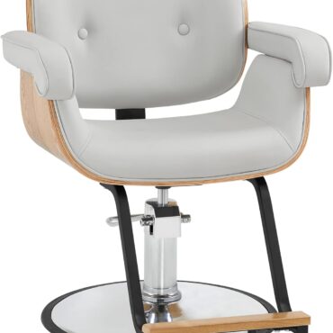 Classic Hydraulic Wooden Salon Chair Barber