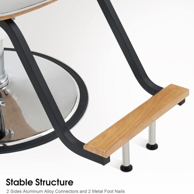 Classic Hydraulic Wooden Salon Chair Barber - Image 4