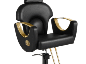 Black and Gold Salon Barber Chair