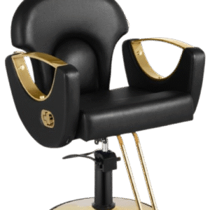 Black and Gold Salon Barber Chair